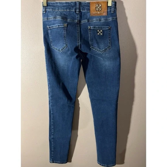 Off white Women's Blue Jeans - Picture 2 of 5